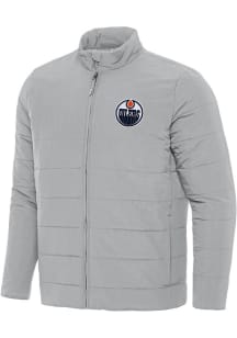 Antigua Edmonton Oilers Mens Grey Swelter Filled Jacket