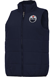 Antigua Edmonton Oilers Womens Navy Blue Experience Vest