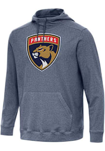 Antigua Florida Panthers Mens Navy Blue Full Front Cloud Long Sleeve Hoodie