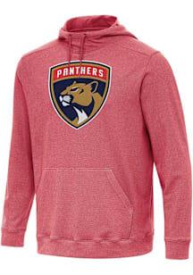 Antigua Florida Panthers Mens Red Full Front Cloud Long Sleeve Hoodie