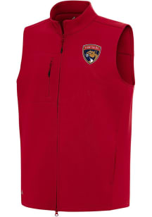 Antigua Florida Panthers Mens Red Demand Sleeveless Jacket