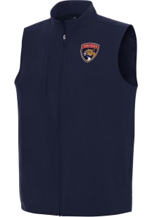 Antigua Florida Panthers Mens Navy Blue Regard Sleeveless Jacket