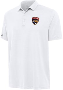 Antigua Florida Panthers Mens White Reprocess Recycled Short Sleeve Polo