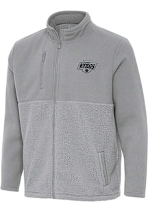 Antigua Los Angeles Kings Mens Grey Daily Fused Medium Weight Jacket