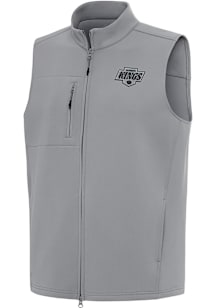 Antigua Los Angeles Kings Mens Grey Demand Sleeveless Jacket
