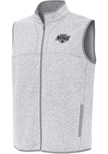 Antigua Los Angeles Kings Mens Grey Fortune Sleeveless Jacket