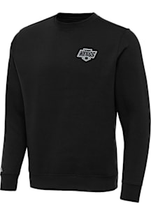 Antigua Los Angeles Kings Mens Black Victory Big and Tall Crew Sweatshirt