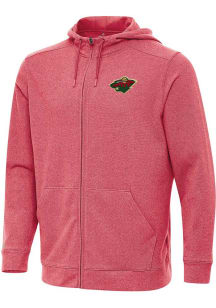 Antigua Minnesota Wild Mens Red Effortless Light Weight Jacket