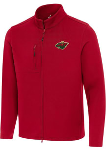 Antigua Minnesota Wild Mens Red Objection Light Weight Jacket