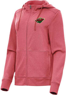 Antigua Minnesota Wild Womens Red Seeker Light Weight Jacket