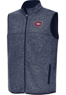 Antigua Montreal Canadiens Mens Navy Blue Fortune Sleeveless Jacket