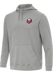 Antigua New York Islanders Mens Grey Cloud Long Sleeve Hoodie