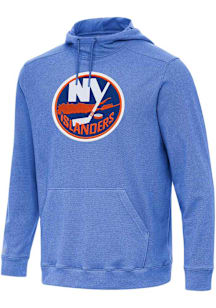 Antigua New York Islanders Mens Blue Full Front Cloud Long Sleeve Hoodie