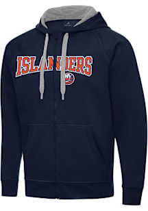 Antigua New York Islanders Mens Navy Blue Split Victory Big and Tall Light Weight Jacket