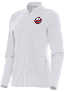 Antigua New York Islanders Womens White Continual Light Weight Jacket