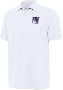 Antigua New York Rangers Mens White Era Short Sleeve Polo