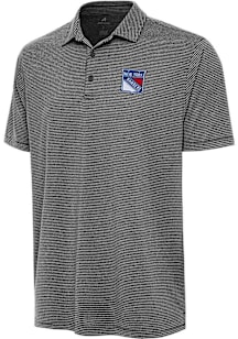 Antigua New York Rangers Mens Black Scheme Short Sleeve Polo