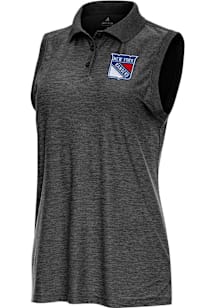 Antigua New York Rangers Womens Black Recap Polo Shirt