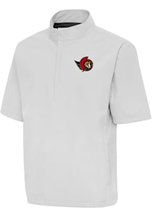 Antigua Ottawa Senators Mens Grey Brisk Short Sleeve Jacket