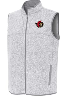 Antigua Ottawa Senators Mens Grey Fortune Sleeveless Jacket
