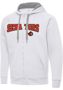 Antigua Ottawa Senators Mens White Split Victory Big and Tall Light Weight Jacket