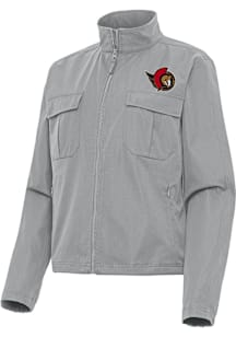 Antigua Ottawa Senators Womens Grey Even Par Light Weight Jacket