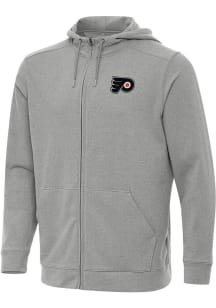 Antigua Philadelphia Flyers Mens Grey Effortless Light Weight Jacket