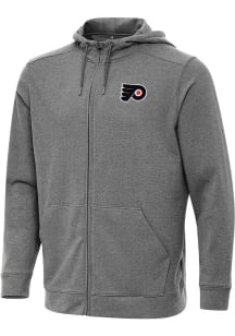 Antigua Philadelphia Flyers Mens Black Effortless Long Sleeve Full Zip Jacket