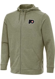 Antigua Philadelphia Flyers Mens Olive Effortless Light Weight Jacket