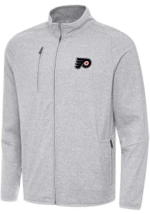 Antigua Philadelphia Flyers Mens Grey Hold Up Light Weight Jacket