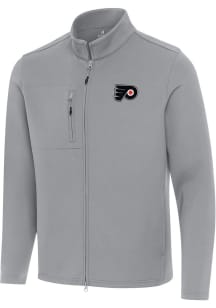 Antigua Philadelphia Flyers Mens Grey Objection Light Weight Jacket