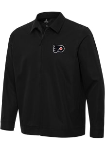 Antigua Philadelphia Flyers Mens Black Pivot Light Weight Jacket