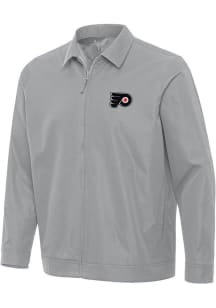 Antigua Philadelphia Flyers Mens Grey Pivot Light Weight Jacket
