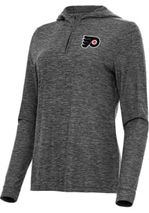 Antigua Philadelphia Flyers Womens Black Daybreak Qtr Zip