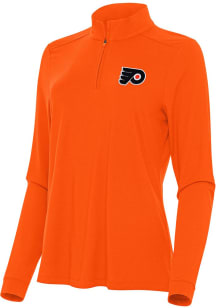 Antigua Philadelphia Flyers Womens Orange Intent Qtr Zip