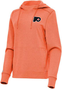 Antigua Philadelphia Flyers Womens Orange Justice Hooded Sweatshirt