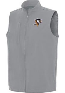 Antigua Pittsburgh Penguins Mens Grey Regard Sleeveless Jacket