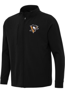 Antigua Pittsburgh Penguins Mens Black Regard Light Weight Jacket