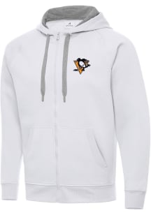 Antigua Pittsburgh Penguins Mens White Victory Big and Tall Light Weight Jacket