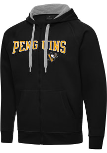 Antigua Pittsburgh Penguins Mens Black Split Victory Big and Tall Light Weight Jacket