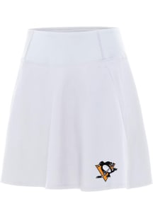 Antigua Pittsburgh Penguins Womens White Chip Skort Skirt