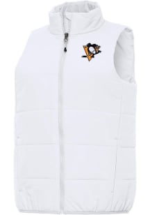 Antigua Pittsburgh Penguins Womens White Experience Vest