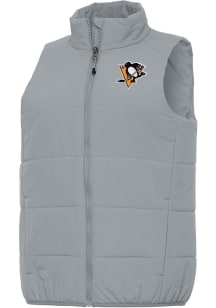 Antigua Pittsburgh Penguins Womens Grey Experience Vest