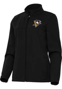 Antigua Pittsburgh Penguins Womens Black Links Light Weight Jacket
