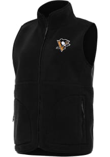 Antigua Pittsburgh Penguins Womens Black Nostalgic Vest