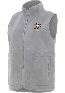 Antigua Pittsburgh Penguins Womens Grey Nostalgic Vest