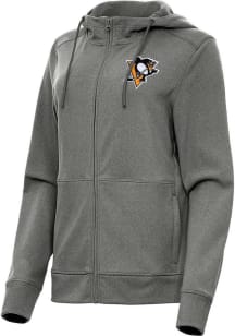 Antigua Pittsburgh Penguins Womens Black Seeker Light Weight Jacket