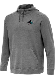 Antigua San Jose Sharks Mens Black Cloud Long Sleeve Hoodie