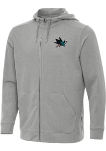 Antigua San Jose Sharks Mens Grey Effortless Light Weight Jacket