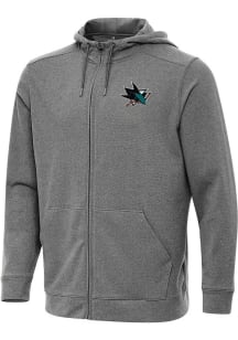 Antigua San Jose Sharks Mens Black Effortless Light Weight Jacket